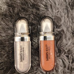 Nº1 e Nº2 Kit 2 Gloss Labial Sarah’s Beauty Brilho Intenso – Cores Variadas - Imagem 1