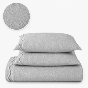 Kit Colcha Piquet Tognato Capela Platina 100% Algodão