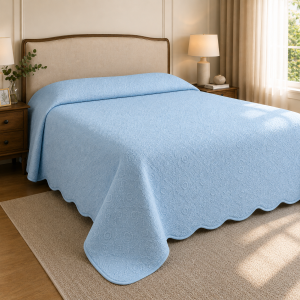 Colcha Piquet Tognato Capela Azul Bambino 100% Algodão