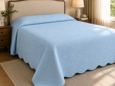 Colcha Piquet Tognato Capela Azul Bambino 100% Algodão