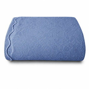 Colcha Piquet Tognato Capela Azul Índigo 100% Algodão