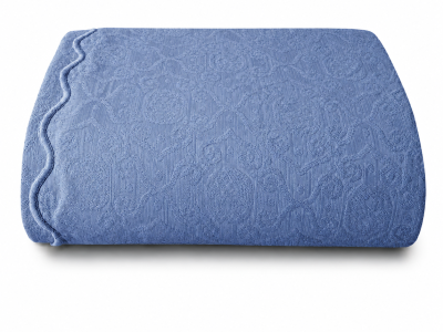 Colcha Piquet Tognato Capela Azul Índigo 100% Algodão