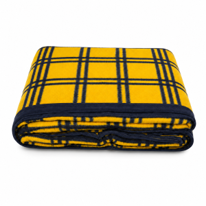 Cobertor 100% Algodão Amarelo Azul Marino Tognato Cotton