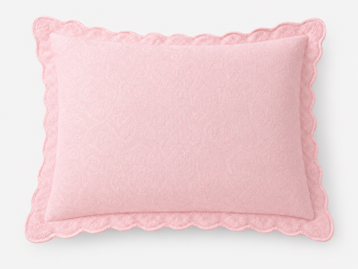 Porta Travesseiro Capela Rosa Bambina 100% Algodão