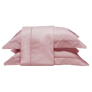 Jogo de Lençol Tognato Sublime Rosê 200 fios sobre cama