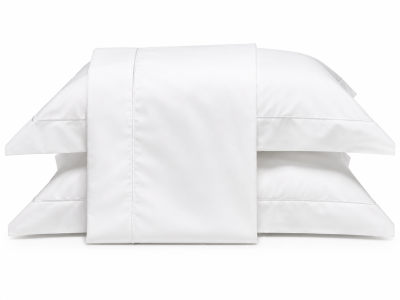 Jogo de Lençol Tognato Sublime Branco 200 fios sobre cama