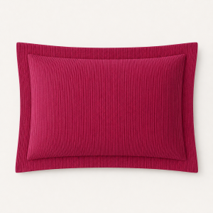 Porta Travesseiro Infinity Vermelho Cereja Tognato em tecido piquet