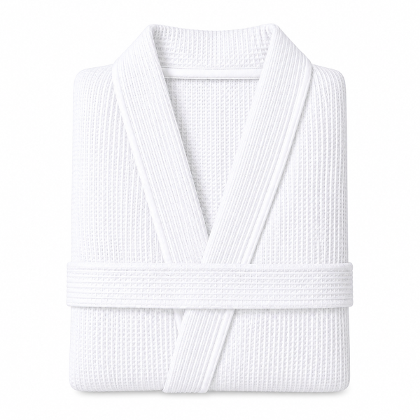 Roupão Piquet Branco 50% Algodão 50% Poliéster