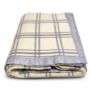 Cobertor Tognato Cotton Bege e Cinza 100% Algodão